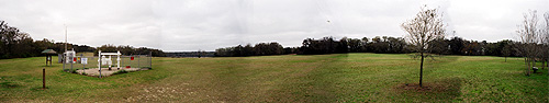 The Greenway.  This is a composite image depicting an unrealistic 180 degree perspective of The Greenway.  (2005)