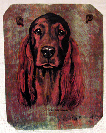 One of our treasured Irish Setter keepsakes.