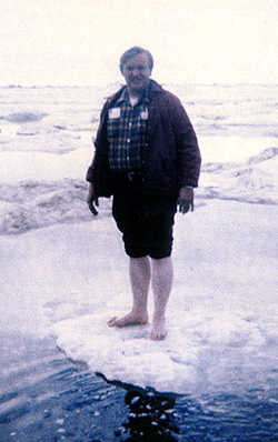 My father.  In Alaska.  On the ice.  (Early 70's)