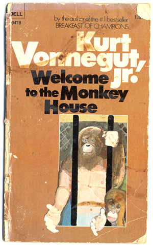 “Dog-eared” is far too kind a phrase to describe my battered copy of Kurt Vonnegut's Welcome to the Monkey House.