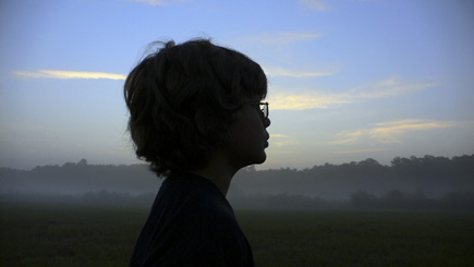 Alex at The Lake Bottom not long before the sun broke the treeline.  (2008)