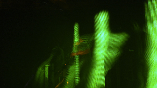 Nice open shutter effect at the Nine Inch Nails concert in Jacksonville.  (2008)