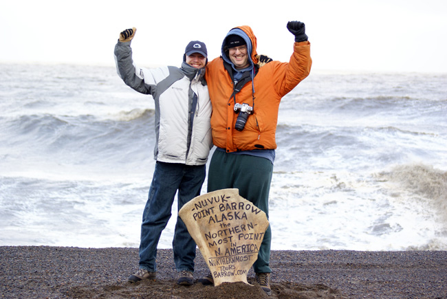 Me and Nephew Bobby at the constantly eroding Point Barrow.  (2007)