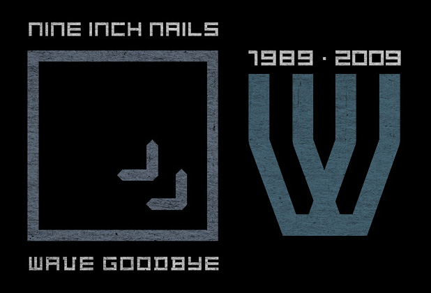 WAVE GOODBYE imagery from the Nine Inch Nails web site.  (2009)