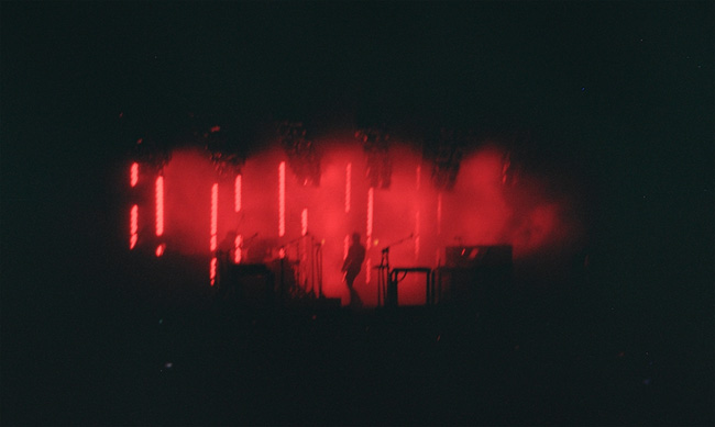 The red photo on my roll of Holga film from the Nine Inch Nails concert in Tampa on May 9th, 2009. (2009)
